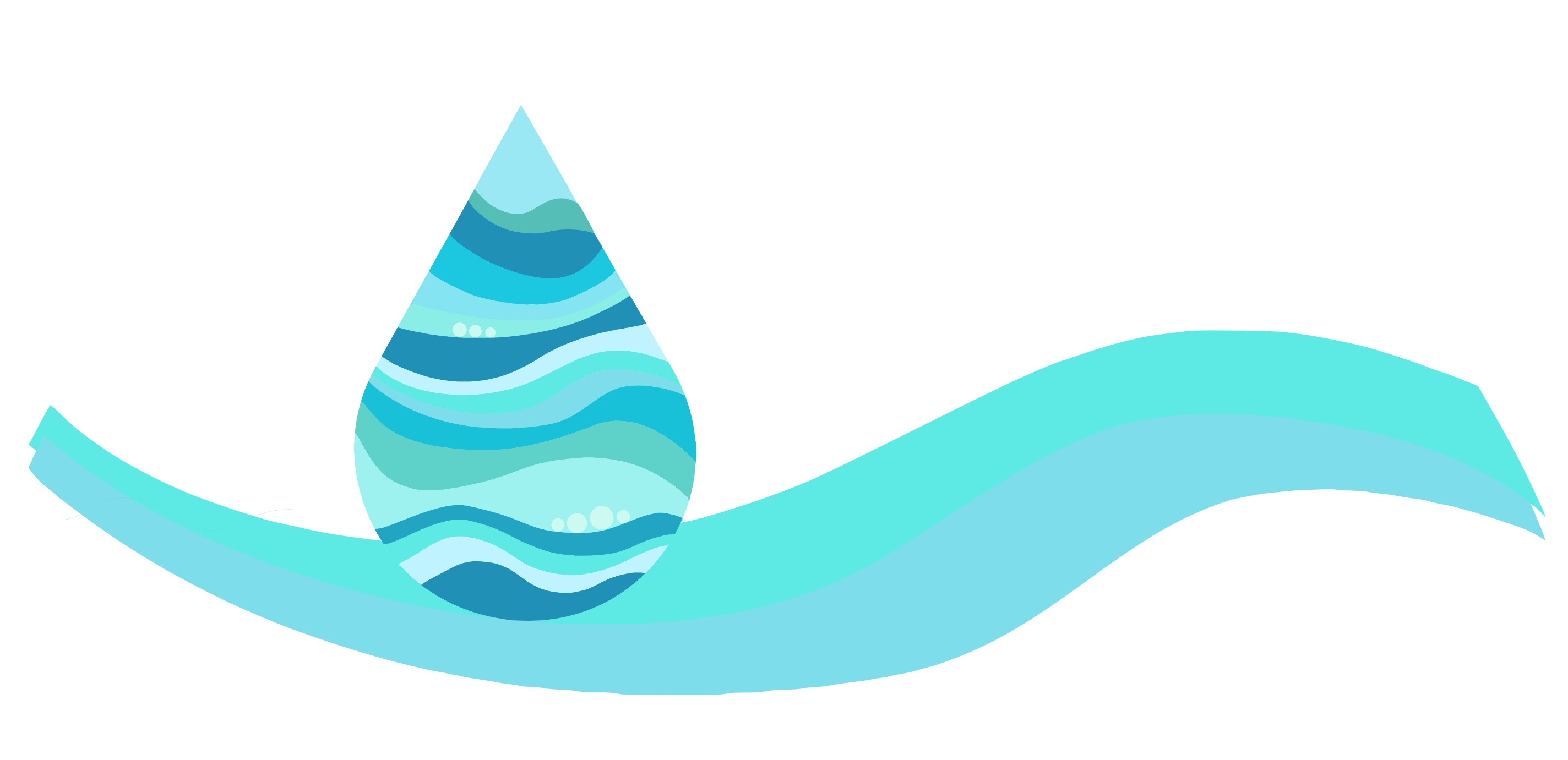 Logo Fluss Tropfen